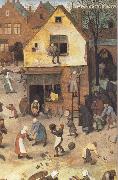 Pieter Bruegel battle between carnival and fast oil painting artist